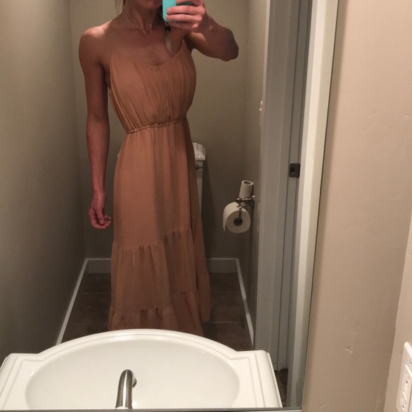 Joie Silk Spaghetti Strap Maxi Dress Small Pink - Picture 8 of 8